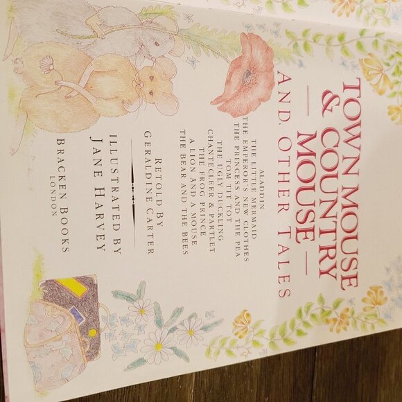 Vintage 1987 Town House & Country Mouse And Other Tales Picture Book Jane Harvey - Picture 9 of 14
